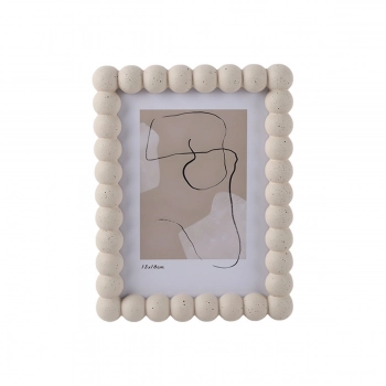 Κορνίζα Ξύλινη Μπεζ Fibra 15,8x2,5x20,4εκ. Estia 09-51716