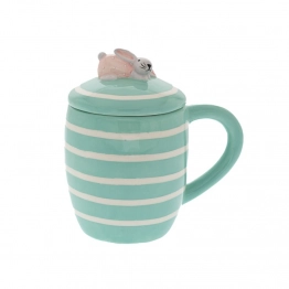 Πασχαλινή Κούπα Με Καπάκι Κεραμική Βεραμάν 15x10x15εκ. iliadis 85564