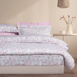 Σετ Σεντόνια Βαμβακοσατέν King 260x280εκ. Executive 1724 Grey-Pink Das Home