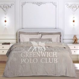Κουβέρτα Fleece Μονή 160x240εκ. Essential 3490 Taupe Greenwich Polo Club