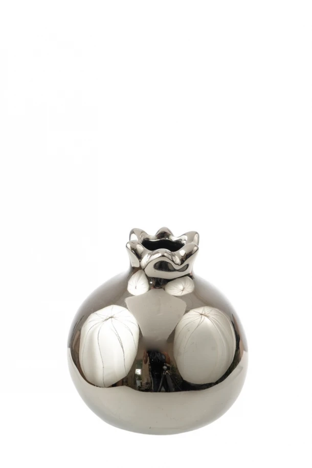 Ρόδι Κεραμικό Ασημί 10,16εκ. Zen Collection 24.3.50531