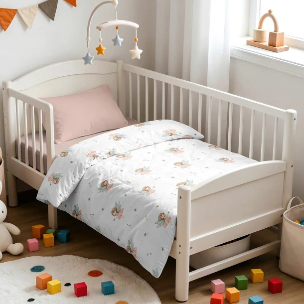 Πάπλωμα Βαμβακοσατέν Κούνιας 110x160εκ. Blossom Prime Line Baby Melinen 20006643