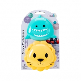 Σετ 2τμχ Δοχείο Για Σνακ 232ml Shark & Lion Melii MEL14900