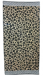 Πετσέτα Θαλάσσης Βαμβακερή Βελουτέ Ζακάρ 85x160εκ. Design 14 Komvos Home 7088885-35