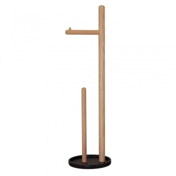 Χαρτοθήκη Ξύλινη Επιδαπέδια 20x20x73,2εκ. Earth Oak Sealskin 800066