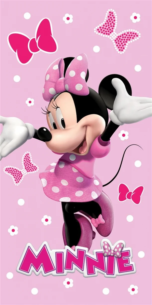 Πετσέτα Θαλάσσης Παιδική Quick Dry Microfiber 70x140εκ. Disney Home Minnie 542 Baby Pink Dimcol