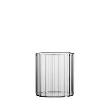Ποτήρι Γυάλινο Διάφανο ESPIEL 360ml-8x8,5εκ. Slim Optic LEG212K4