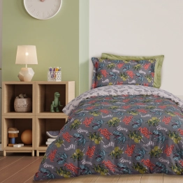 Σετ Σεντόνια Polycotton Μονά 170x260εκ. Kid Line 4931 Κρεμ-Γκρι Das Kids