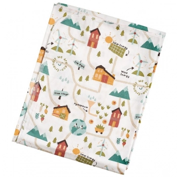 Πάνα Βαμβακερή Bebe 80x80εκ. Green Village 30043