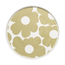 Πιάτο Ρηχό Φαγητού Πορσελάνης 26x1,8εκ. Bloom Beige Estia 07-38946