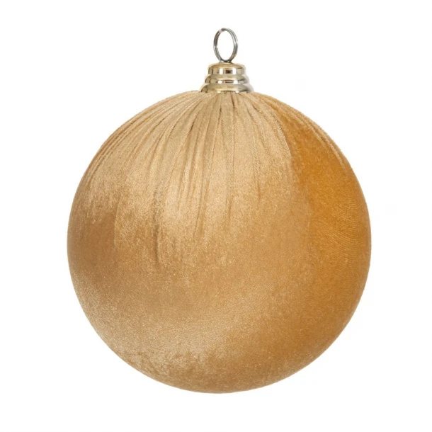 Χριστουγεννιάτικη Μπάλα Βελούδινη Χρυσή 20εκ. iliadi 90609