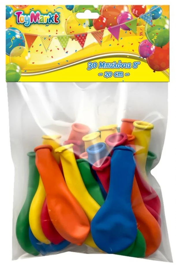 Μπαλόνια Σετ 30τμχ 20εκ. Toy Markt 71-84