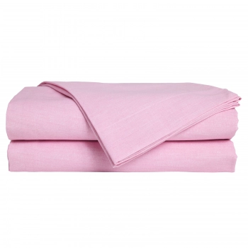 Σεντόνι Μεμονωμένο Polycotton Ημίδιπλο Με Λάστιχο 120x200+35εκ. Casual 5450 Pink Das Home