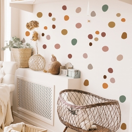 Αυτοκόλλητα Τοίχου Boho Dots Sipo SIP-WS63046