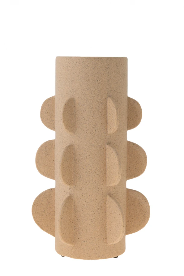 Βάζο Μπεζ 18x17x31εκ. Zen Collection 24.21.50184