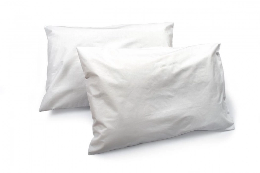 Ζεύγος Αδιάβροχα Καλύμματα Μαξιλαριών 50x70εκ. Βαμβακερό White Dimcol