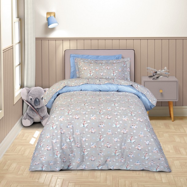 Σετ Παπλωματοθήκη Βαμβακερή Μονή 160x240εκ. Essential 8851 Μωβ-Ροζ Greenwich Polo Club