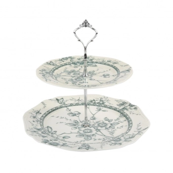 Ορντερβιέρα 2 Όροφη Πορσελάνης 27εκ.-20εκ. Tiffany Green Oriana Ferelli PR24324G11