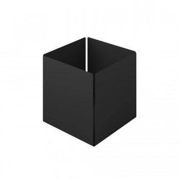 Θήκη Οργάνωσης Ανοξείδωτη Matt Black Pam & Co 13x13x13εκ. 118-403