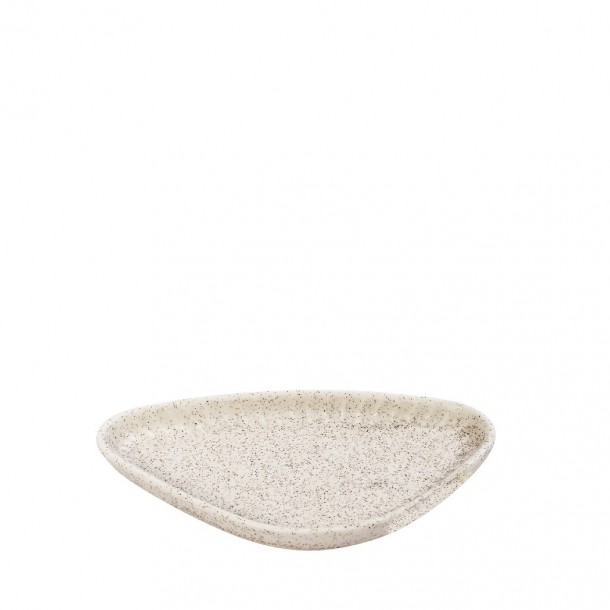 Πιάτο Γλυκού Τριγωνικό Stoneware Gobi White-Sand Matte ESPIEL 17,5x9,5x2,3εκ. OW2031K6