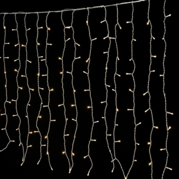 Λαμπάκια Κουρτίνα 144 led Σταθερό Λευκό Φως 1,20x1,20μ. iliadis 75034