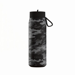 Θερμός Με Καλαμάκι Ανοξείδωτος Dark Camo Save The Aegean Estia 500ml 01-47863