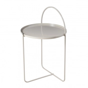 Τραπεζάκι Side Μεταλλικό Φ40x65εκ. Sand MRShome 0035000