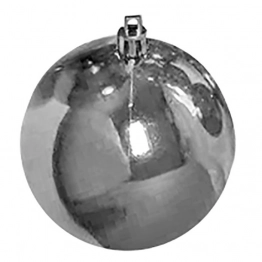 Σετ Μπάλες 6τμχ Γυαλιστερές Silver Δ6εκ. Xmas fest 93-1691