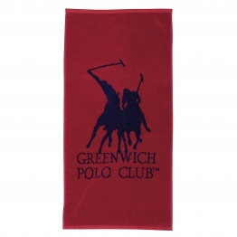 Πετσέτα Γυμναστηρίου Βαμβακερή 45x90εκ. Essential 3032 Κόκκινη-Μπλε Greenwich Polo Club