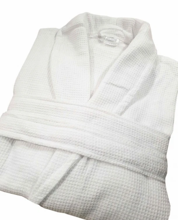 Μπουρνούζι Πικέ Βαμβακερό Με Γιακά Large-Extra Large Plain