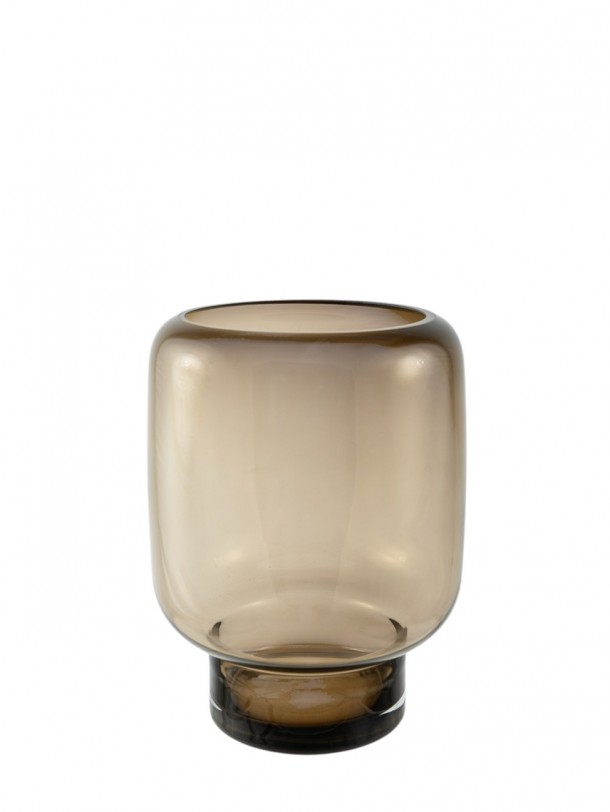 Βάζο Χειροποίητο Φυσητό Γυαλί Καφέ 19x25,5εκ. Zen Collection 25.43.52102