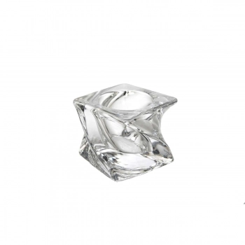 Κηροπήγιο Γυάλινο Διάφανο Art Et Lumiere 9x9x5,8εκ. 05976