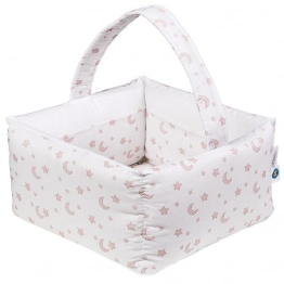 Καλαθάκι Καλλυντικών Βαμβακερό 28x28x15εκ. Fly Me Pink 95201
