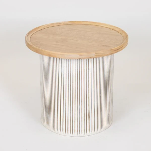 Τραπεζάκι Βοηθητικό Ξύλινο Natural 45x45x40εκ. ESTHETI 750-40514