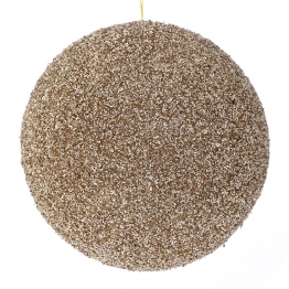 Χριστουγεννιάτικη Μπάλα Polyfoam Σαμπανί Glitter 20εκ. iliadis 83544