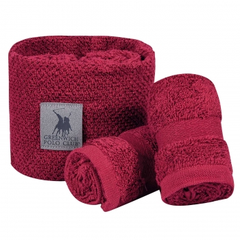 Σετ Πετσέτες Χεριών 4τμχ Βαμβακερές Με Καλάθι 4109 Bordeaux Essential Greenwich Polo Club