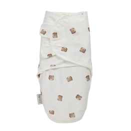 Υπνόσακος Βρεφικός Βαμβακερός 1.0Tog Ιδανικός Για Φάσκιωμα 0-3 Μηνών/50-62εκ. Swaddle Bear Multicolor Meyco MEY-155.242.00.01A