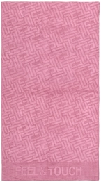 Πετσέτα Θαλάσσης Polyester-Poliammide 90x170εκ. Feel & Touch Icon Wild Rose