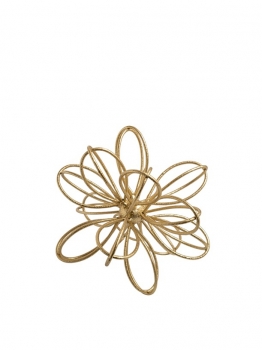 Διακοσμητικό Επιτραπέζιο Μεταλλικό Χρυσό 19,5x19,5εκ. Zen Collection 26.1.52200