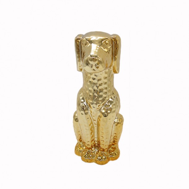 Διακοσμητικό Σκυλάκι Κεραμικό Χρυσό Art Et Lumiere 12x9x24,5εκ. 10523