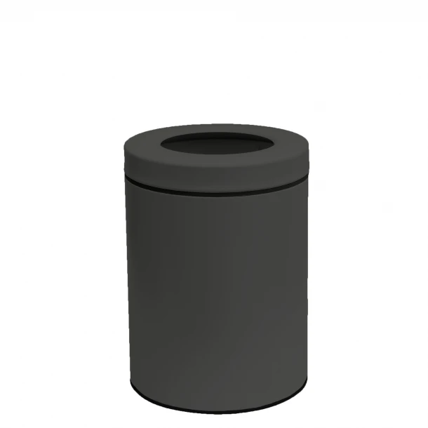 Καλάθι Απορριμμάτων Γραφείου 6lit Ανοξείδωτο Matt Anthracite Pam & Co Φ21x28εκ. 2128-113