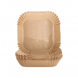 Χαρτί Ψησίματος Τετράγωνο Σετ 100τμχ Αντικολλητικό Για Φριτέζα Αέρος 20εκ. Estia 01-26899