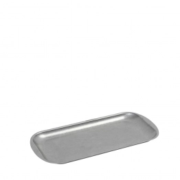 Πιατέλα Σερβιρίσματος Ανοξείδωτη 18/10 Ασημί Snow ESPIEL 23x13,5x1,5εκ. FEV106