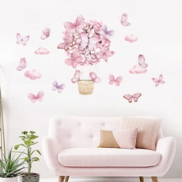 Αυτοκόλλητα Τοίχου Pink Butterflies 53x88εκ. Sipo SIP-WS63029