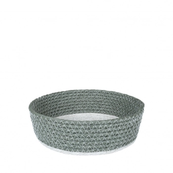 Καλάθι Σερβιρίσματος Rattan Χακί-Λευκό 20x6εκ. ESPIEL FEX104