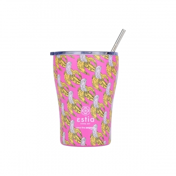 Θερμός-Ποτήρι Ανοξείδωτο Coffee Mug Banana Swirl Save The Aegean Estia 350ml-9x13εκ. 01-23072