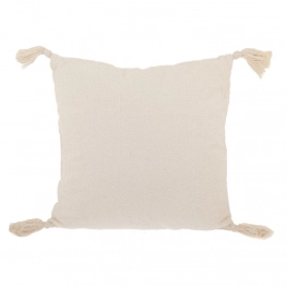 Διακοσμητικό Μαξιλάρι Υφασμάτινο Λευκό-Εκρού 50x50εκ. iliadis 88895