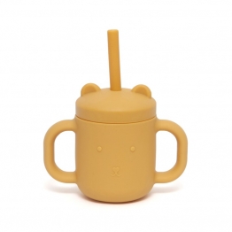 Ποτήρι Σιλικόνης Με Καλαμάκι 175ml Ochre Petit Monkey PTM-SCLS6