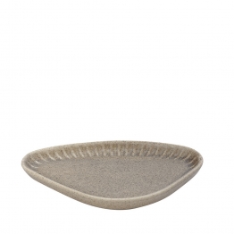 Πιάτο Φρούτου Τριγωνικό Stoneware Gobi Beige-Sand Matte ESPIEL 20x11x2,6εκ. OW2016K6
