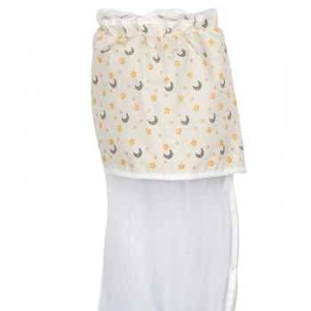 Κουνουπιέρα Κρεβατιού Nylon-Βαμβακερή 180x540εκ. Fly Me Ecrou 80203